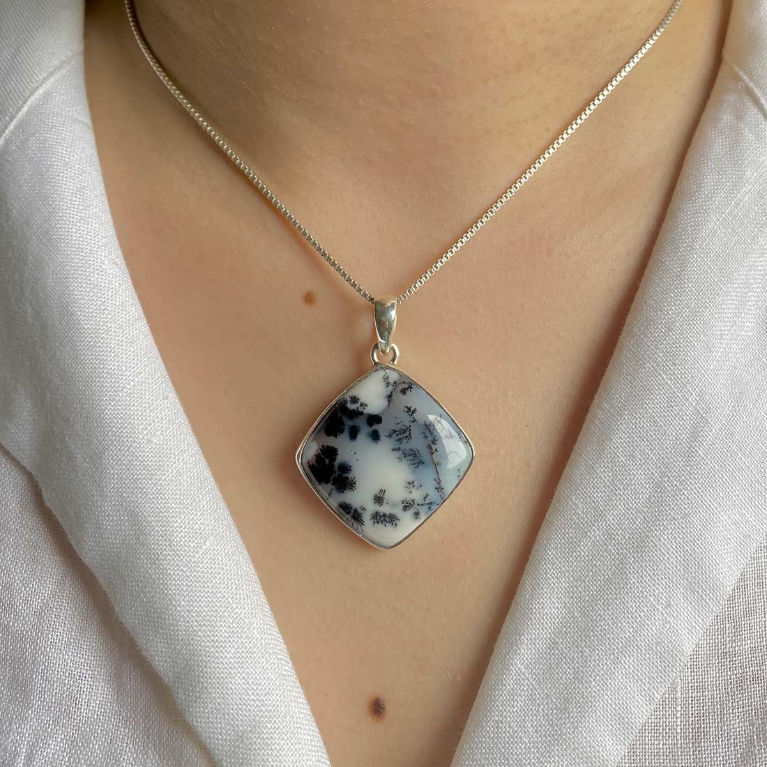 Dendritic Agate Pendant-(DDA-P-1.)